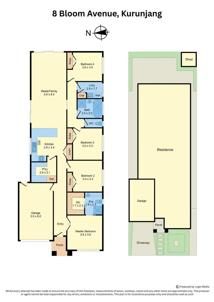 Floorplan of Homely house listing, 8 Bloom Avenue, Kurunjang VIC 3337