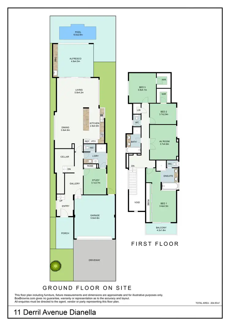 Floorplan of Homely house listing, 11 Derril Avenue, Dianella WA 6059