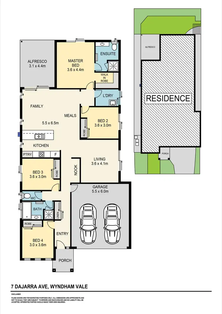 Floorplan of Homely house listing, 7 Dajarra Avenue, Wyndham Vale VIC 3024