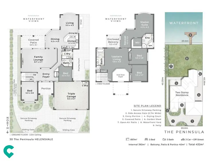 Floorplan of Homely house listing, 30 The Peninsula, Helensvale QLD 4212