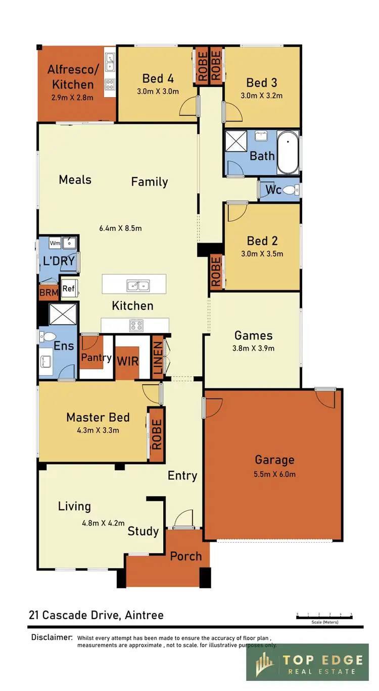Floorplan of Homely house listing, 21 Cascade Drive, Aintree VIC 3336
