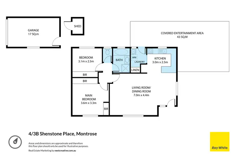 Floorplan of Homely unit listing, 4/3B Shenstone Place, Montrose TAS 7010