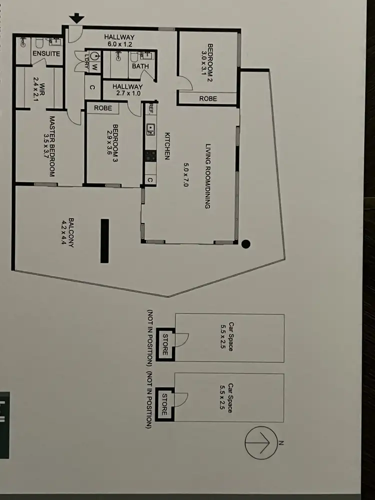 Floorplan of Homely apartment listing, 3903 88 Church Street, Parramatta NSW 2150