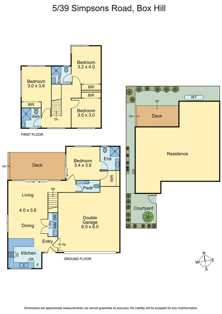 Floorplan of Homely townhouse listing, 5/39 Simpsons Road, Box Hill VIC 3128