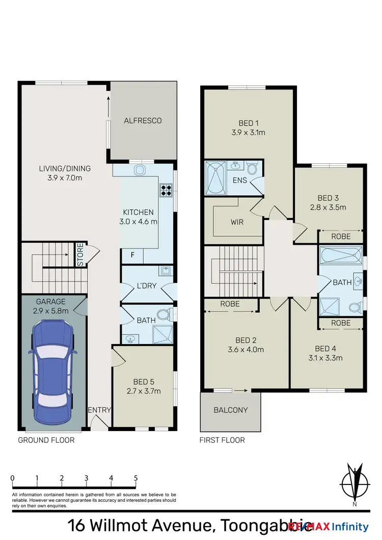 Floorplan of Homely semi-detached listing, 16 Willmot Avenue, Toongabbie NSW 2146