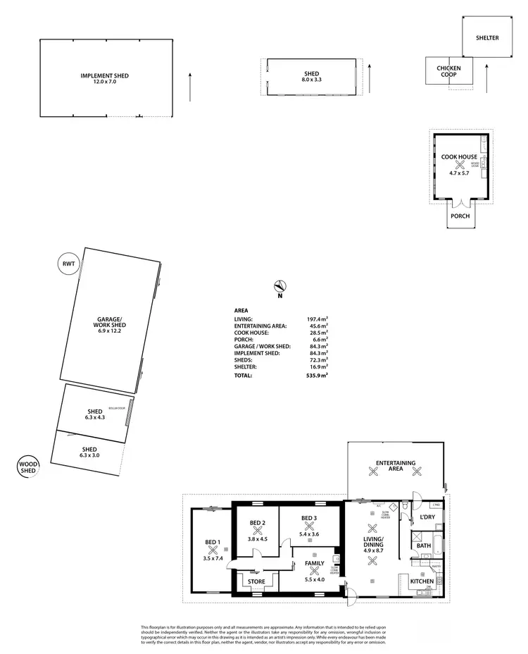 Floorplan of Homely house listing, 418 Old Sturt Highway, Glossop SA 5344