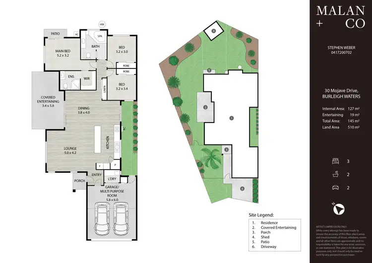 Floorplan of Homely house listing, 30 Mojave Drive, Burleigh Waters QLD 4220