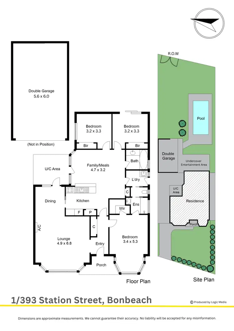 Floorplan of Homely house listing, 1/393 Station Street, Bonbeach VIC 3196