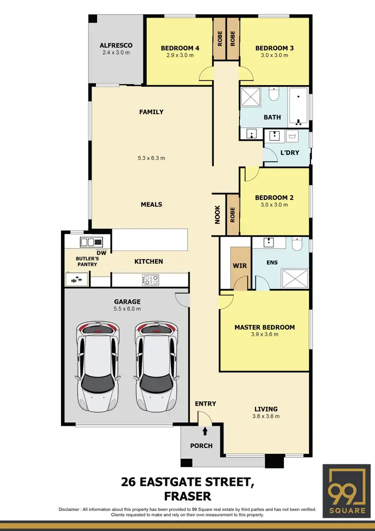 Floorplan of Homely house listing, 26 EASTGATE STREET, Fraser Rise VIC 3336