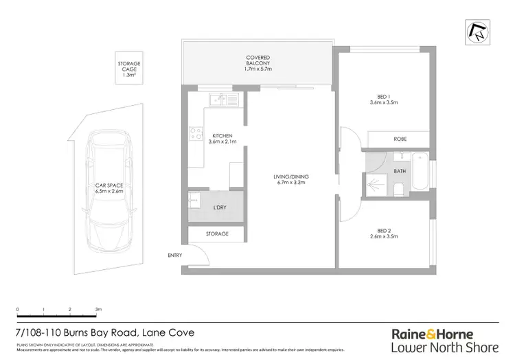 Floorplan of Homely apartment listing, 7/108-110 Burns Bay Road, Lane Cove NSW 2066