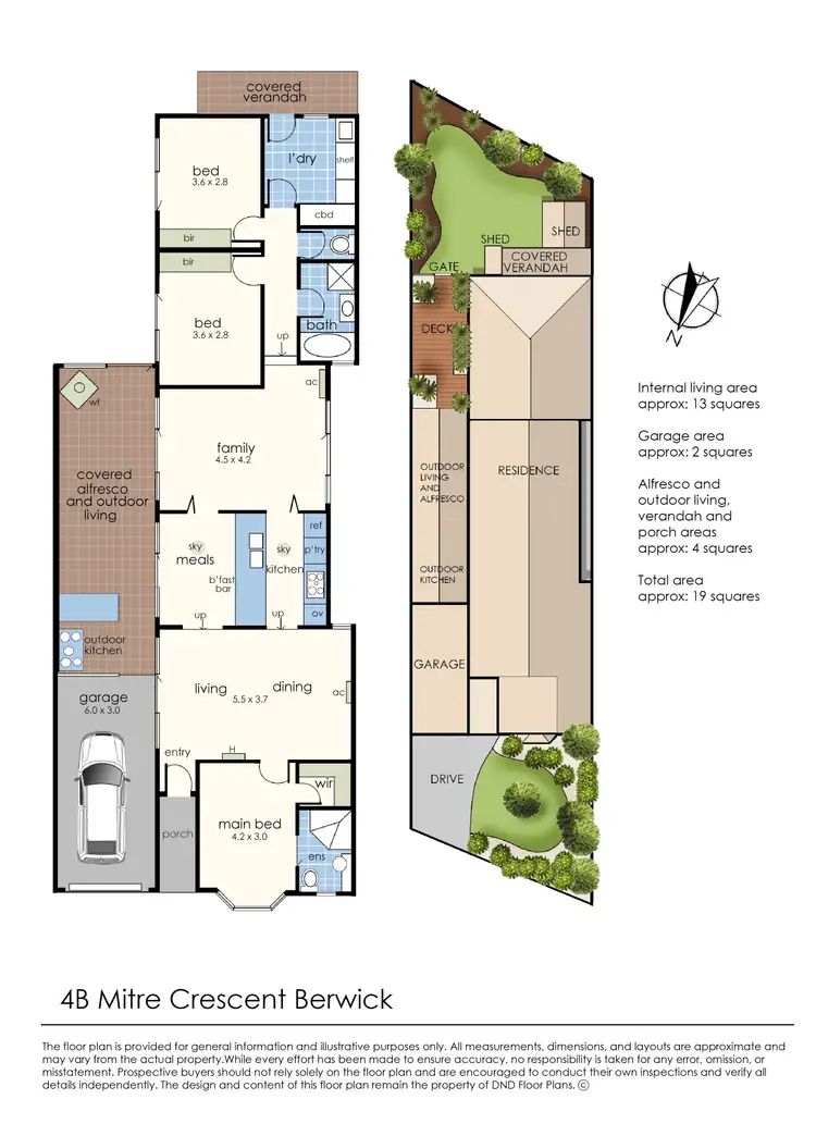 Floorplan of Homely house listing, 4B Mitre Crescent, Berwick VIC 3806