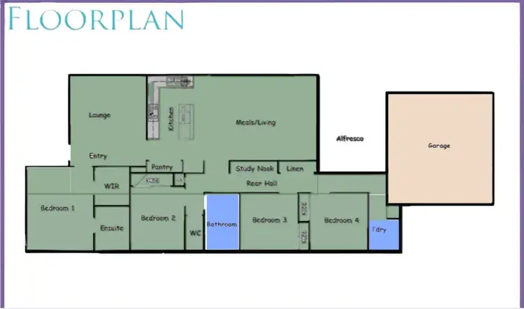 Floorplan of Homely house listing, 164 Antares Parade, Kalkallo VIC 3064