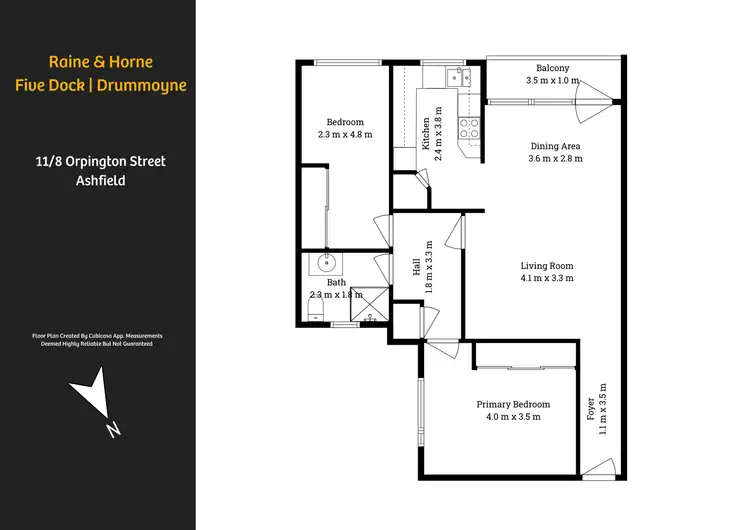 Floorplan of Homely apartment listing, 11/8 Orpington Street, Ashfield NSW 2131