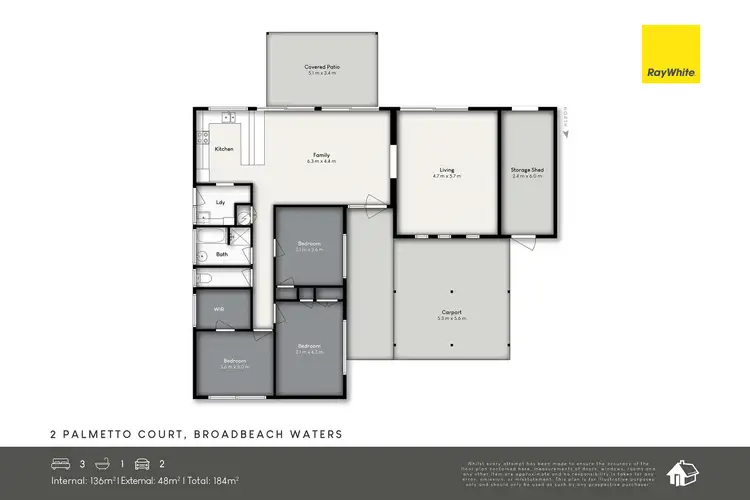 Floorplan of Homely house listing, 2 Palmetto Court, Broadbeach Waters QLD 4218