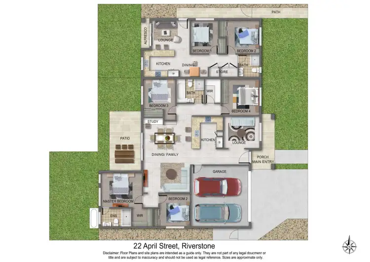 Floorplan of Homely house listing, 22 & 22A April Crescent, Grantham Farm NSW 2765