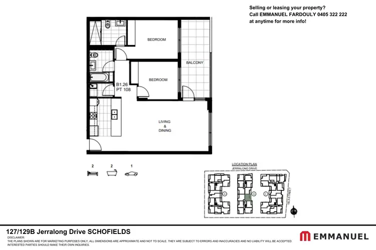 Floorplan of Homely apartment listing, 127/129B Jerralong Drive, Schofields NSW 2762