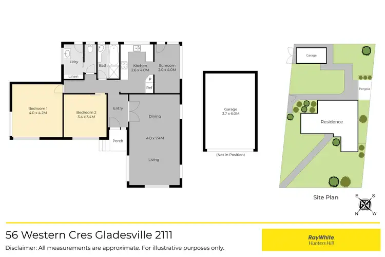 Floorplan of Homely house listing, 56 Western Crescent, Gladesville NSW 2111