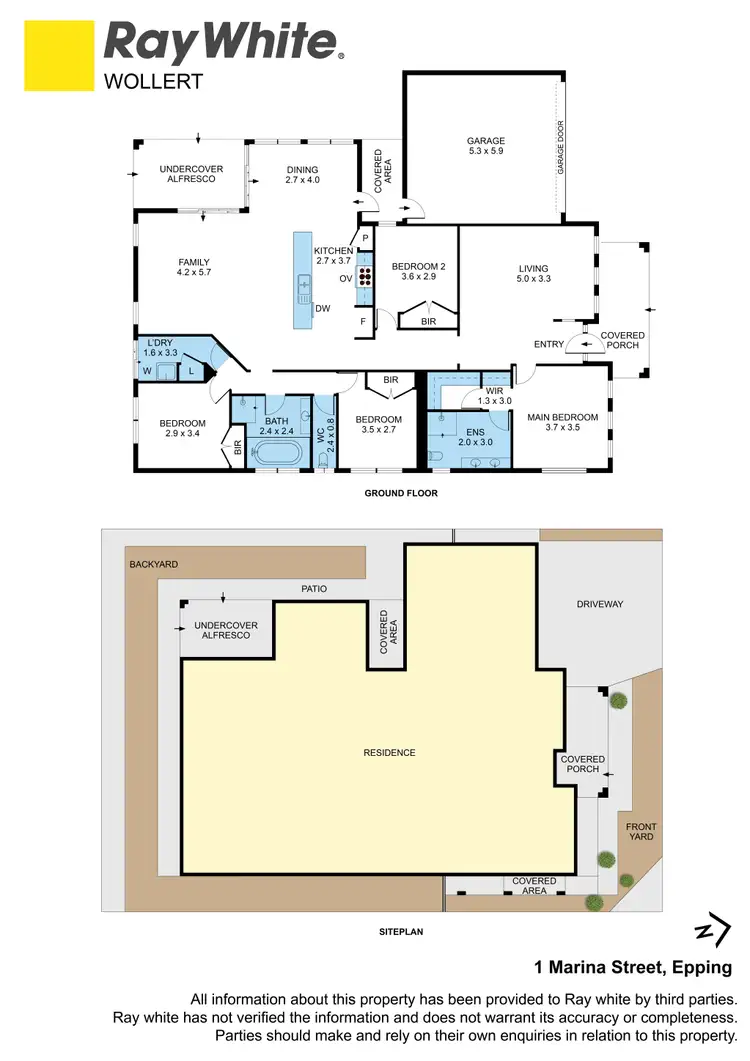 Floorplan of Homely house listing, 1 Marina Street, Epping VIC 3076