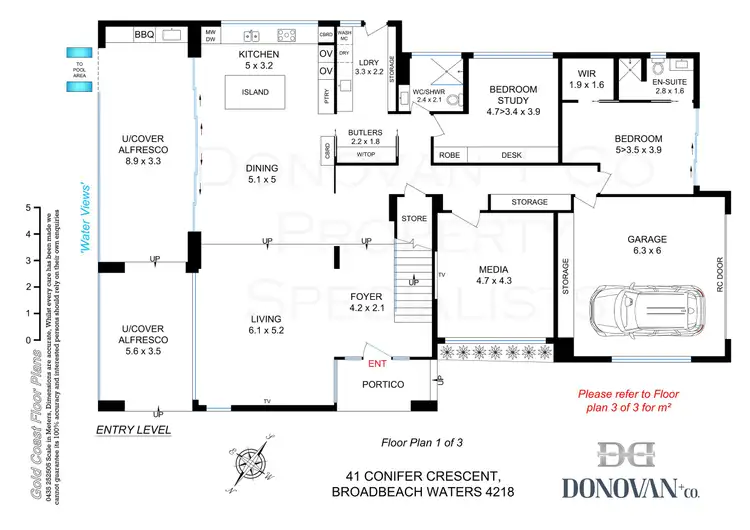 Floorplan of Homely house listing, 41 Conifer Crescent, Broadbeach Waters QLD 4218
