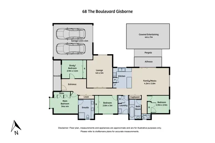 Floorplan of Homely house listing, 68 The Boulevard, Gisborne VIC 3437