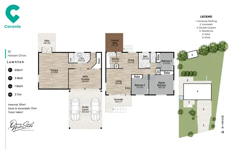 Floorplan of Homely house listing, 32 Hansen Drive, Lawnton QLD 4501