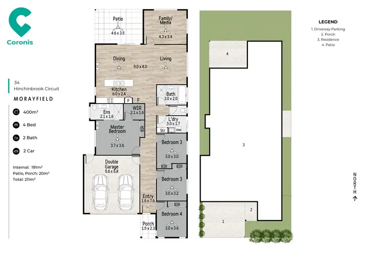 Floorplan of Homely house listing, 34 Hinchinbrook Circuit, Morayfield QLD 4506