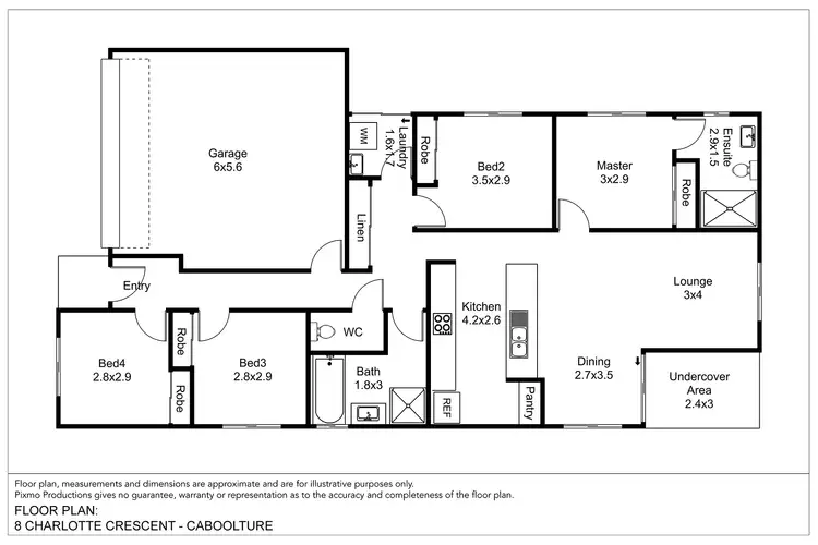 Floorplan of Homely other listing, 8 Charlotte Crescent, Caboolture QLD 4510