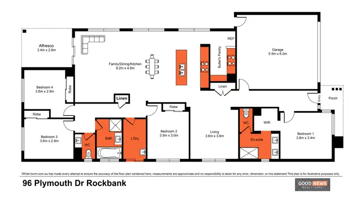 Floorplan of Homely house listing, 96 Plymouth Drive, Rockbank VIC 3335
