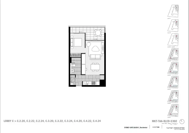 Floorplan of Homely apartment listing, 420/850 Bourke Street, Waterloo NSW 2017