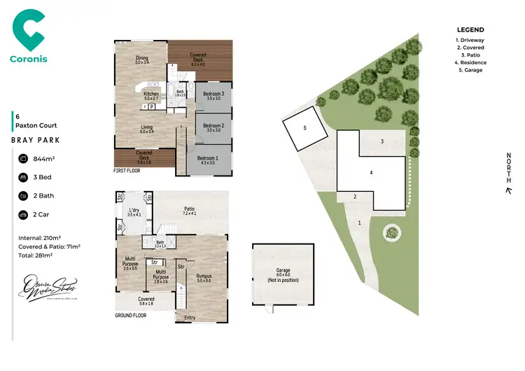 Floorplan of Homely house listing, 6 Paxton Court, Bray Park QLD 4500