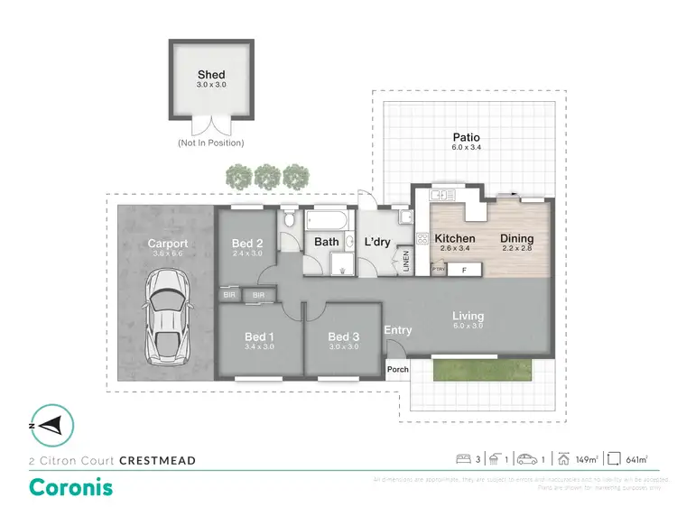 Floorplan of Homely house listing, 2 Citron Court, Crestmead QLD 4132