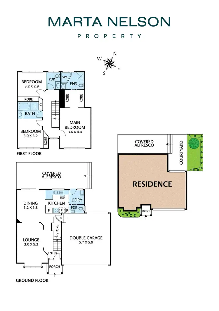 Floorplan of Homely townhouse listing, 2/1236-1238 Old Burke Road, Kew East VIC 3102