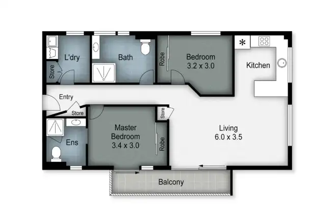 Floorplan of Homely house listing, 15/2269-2271 Gold Coast Highway, Mermaid Beach QLD 4218
