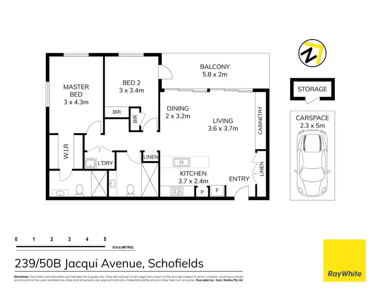 Floorplan of Homely apartment listing, 239/50B Jacqui Avenue, Schofields NSW 2762