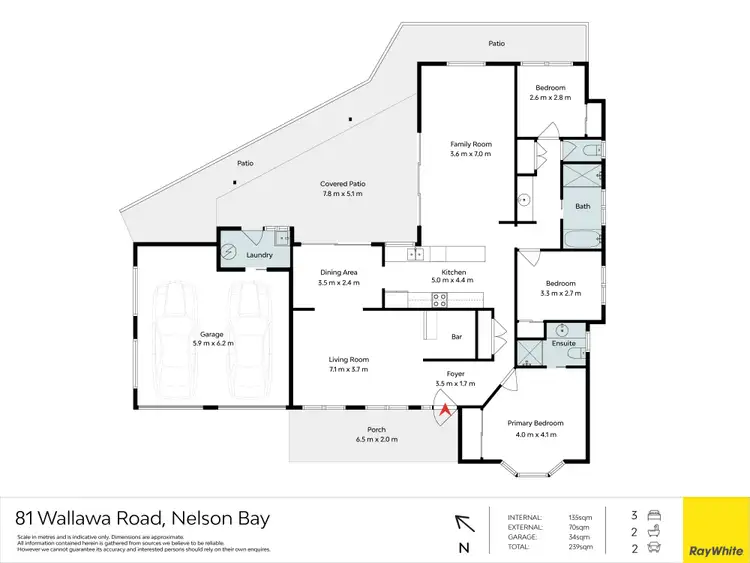 Floorplan of Homely house listing, 81 Wallawa Road, Nelson Bay NSW 2315