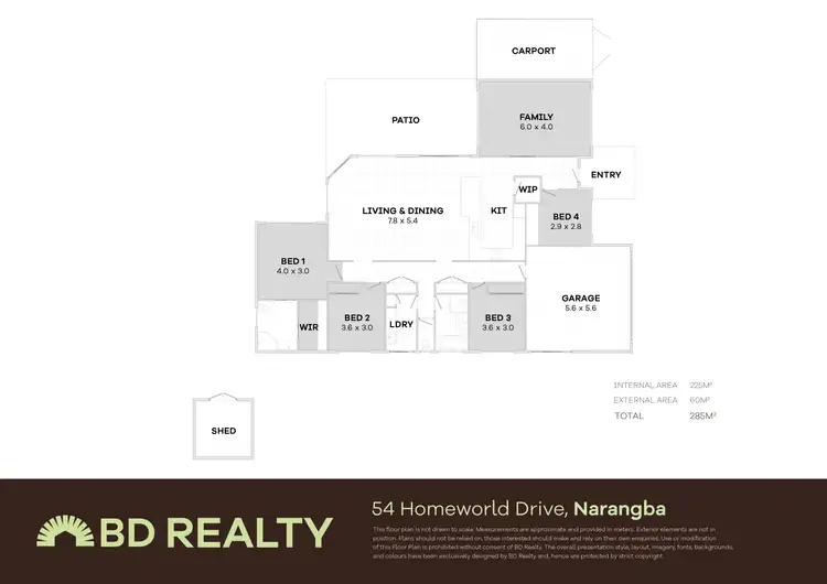 Floorplan of Homely house listing, 54 Homeworld Drive, Narangba QLD 4504