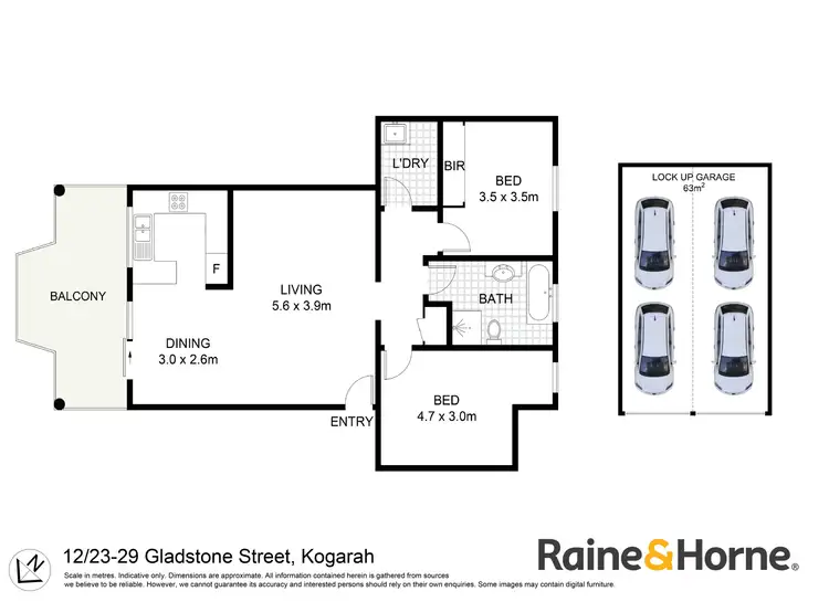 Floorplan of Homely unit listing, 12/23-29 Gladstone Street, Kogarah NSW 2217