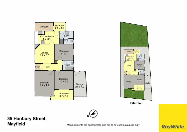 Floorplan of Homely house listing, 35 Hanbury Street, Mayfield NSW 2304