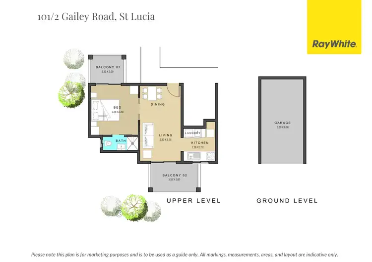 Floorplan of Homely unit listing, 101/2 Gailey Road, St Lucia QLD 4067