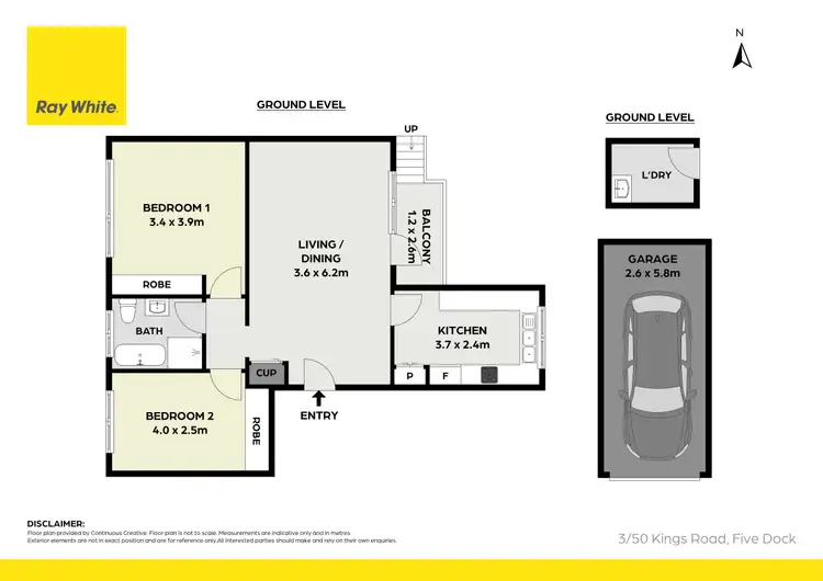 Floorplan of Homely apartment listing, 3/50 Kings Road, Five Dock NSW 2046