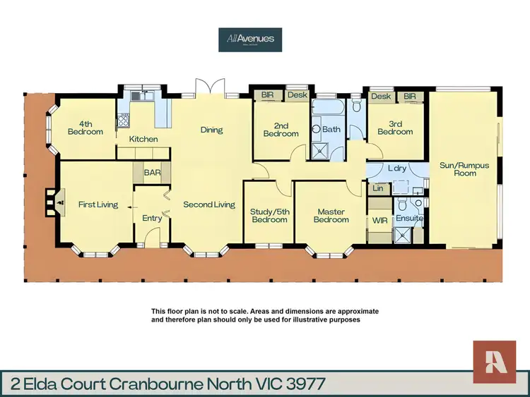Floorplan of Homely house listing, 2 Elda Court, Cranbourne North VIC 3977