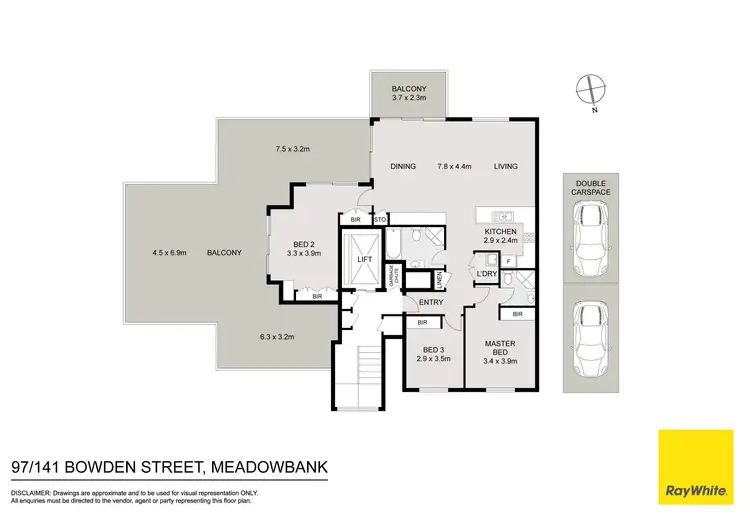 Floorplan of Homely apartment listing, 97/141 Bowden Street, Meadowbank NSW 2114