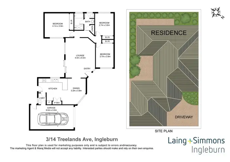 Floorplan of Homely villa listing, 3/14 Treelands Avenue, Ingleburn NSW 2565
