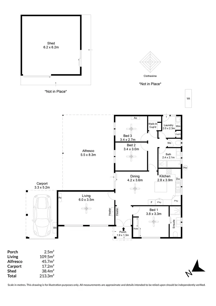Floorplan of Homely house listing, 12 Richard Avenue, Pooraka SA 5095