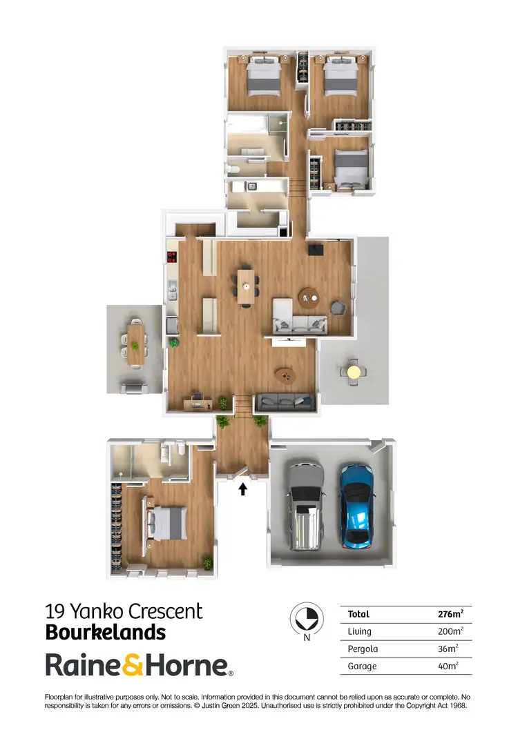 Floorplan of Homely house listing, 19 Yanko Crescent, Bourkelands NSW 2650