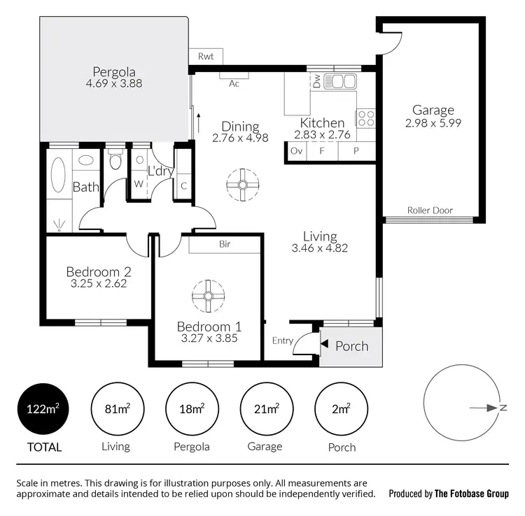 Floorplan of Homely apartment listing, 2/18 Dawson Street, Fullarton SA 5063