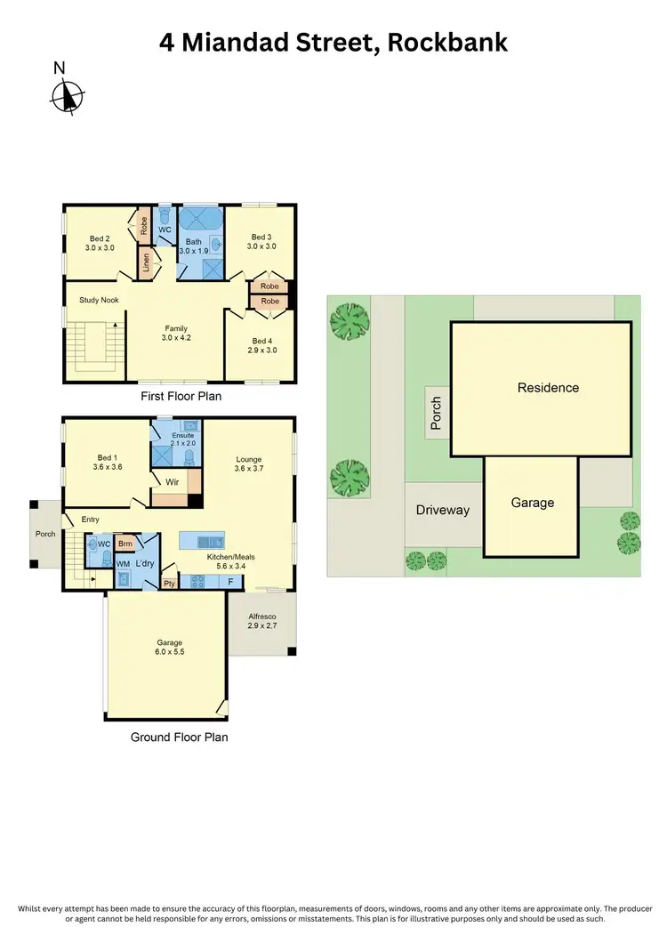 Floorplan of Homely house listing, 4 Miandad Street, Rockbank VIC 3335