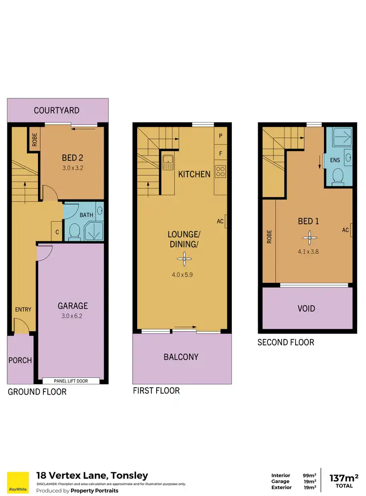 Floorplan of Homely house listing, 18 Vertex Lane, Tonsley SA 5042