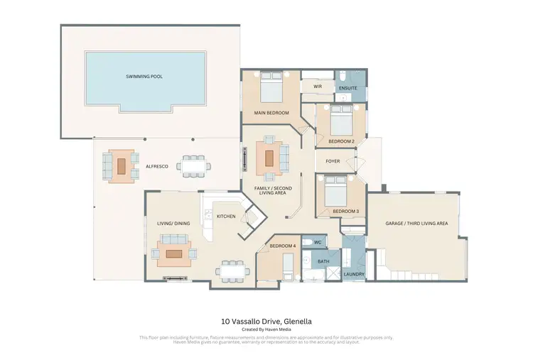 Floorplan of Homely house listing, 10 Vassallo Drive, Glenella QLD 4740