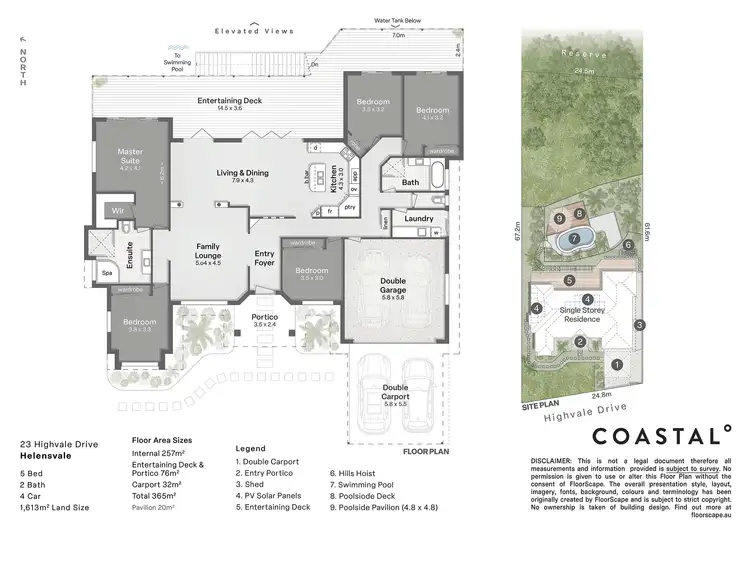 Floorplan of Homely house listing, 23 Highvale Drive, Helensvale QLD 4212